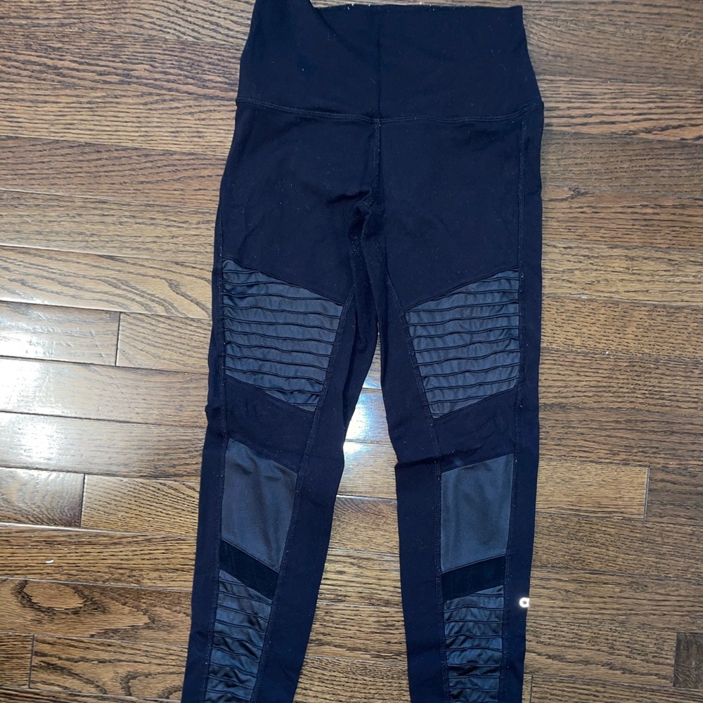 Alo Moto Legging (Black/Black Glossy)